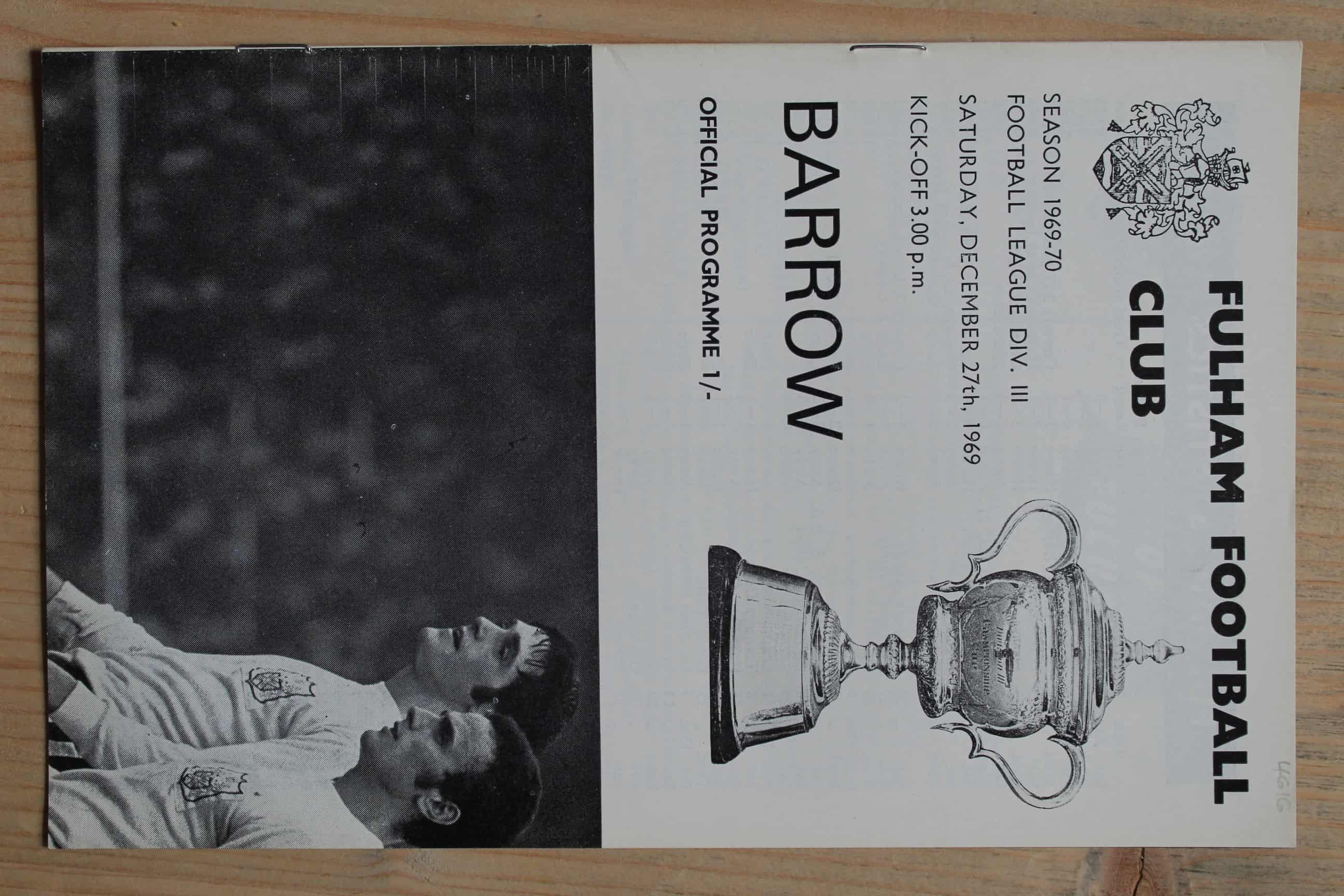 Fulham FC v Barrow